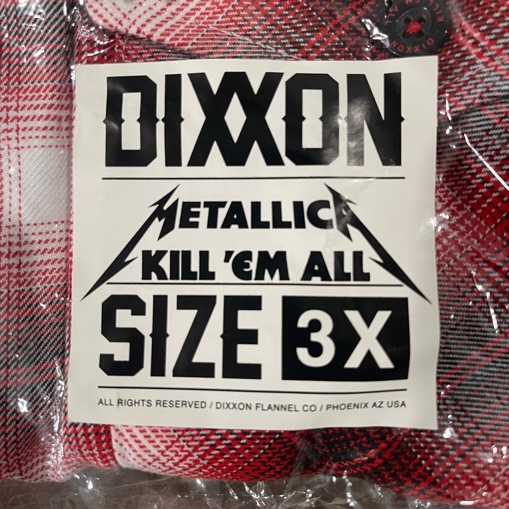DIXXON Metallica Kill 'Em All Flannel